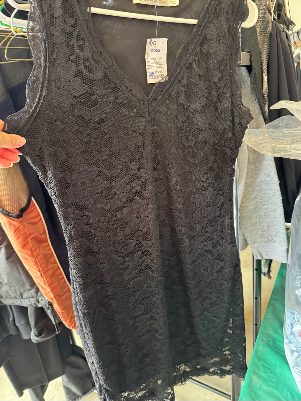Liberty Love Black Lace V-Neck Tunic Top